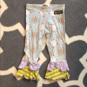 Matilda Jane ruffle pants with button detail